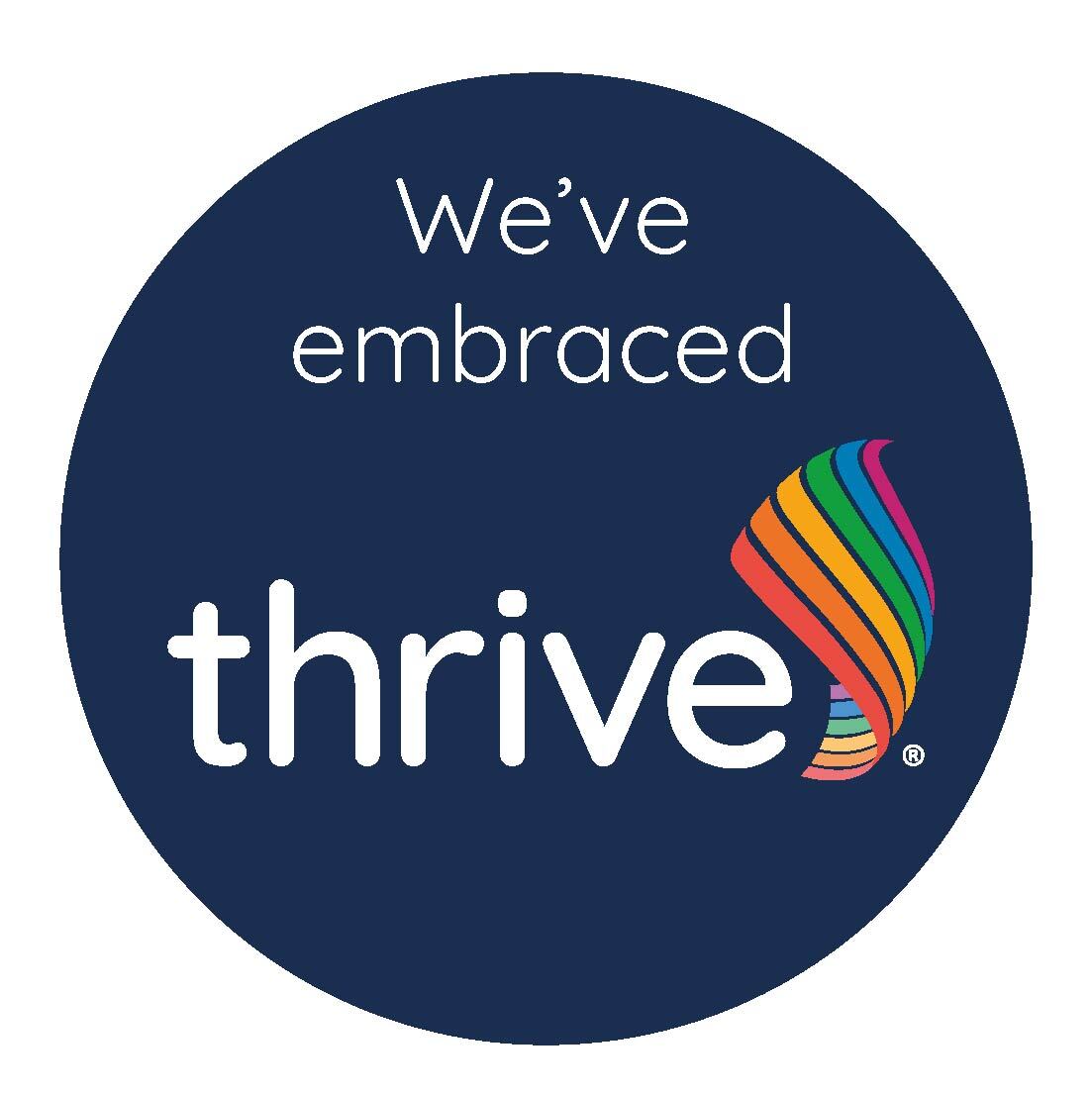Thrive embraced logo digital